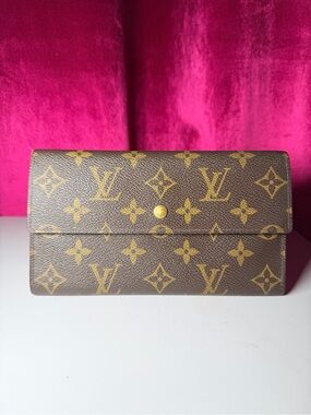 Louis Vuitton Monogram Canvas Wallet in Brown and Gold